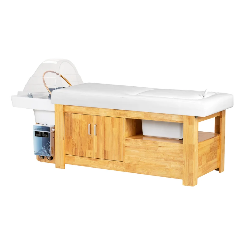 Lettino SPA con lavatesta e pedicure | Gabbiano Head Spa BALI (bianco)