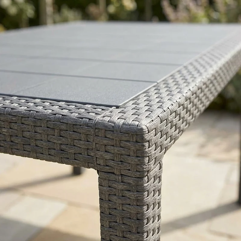 BUYBUY TAVOLO STILE RATTAN QUADRATO GRIGIO SQUARE TVS80G
