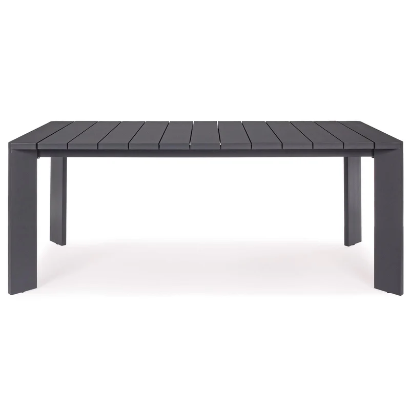 Tavolo "Atlantic" in alluminio Antracite dogato da esterno per giardino e veranda 188 cm