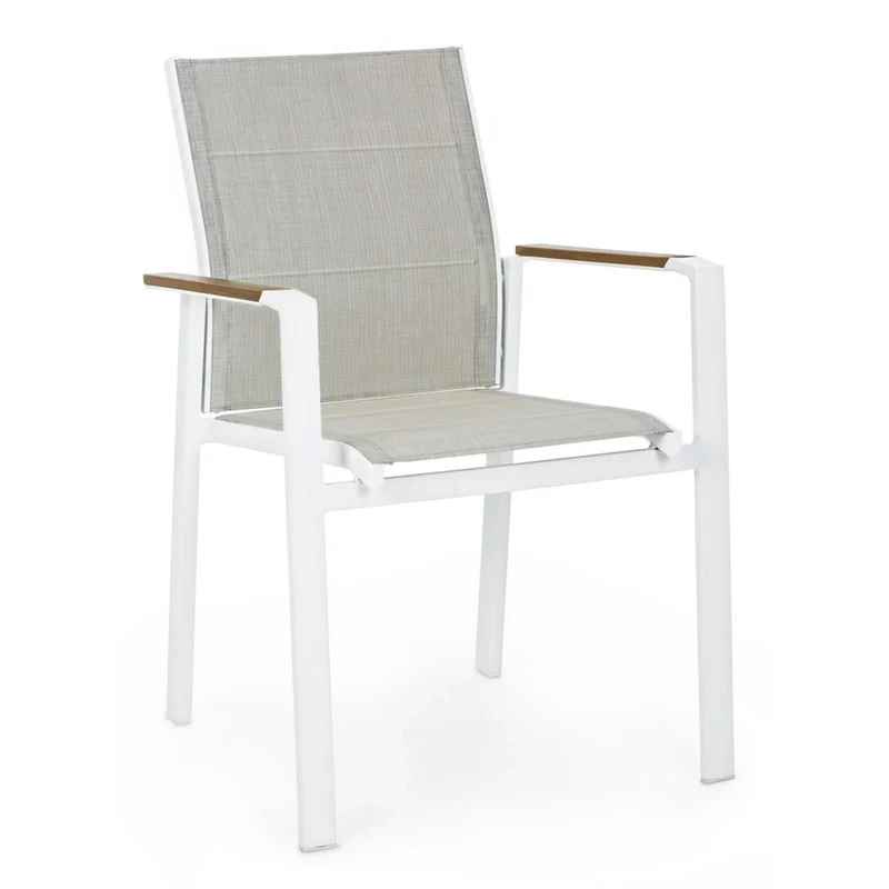 Tavolo "Atlantic" in alluminio Antracite dogato da esterno per giardino e veranda 188 cm