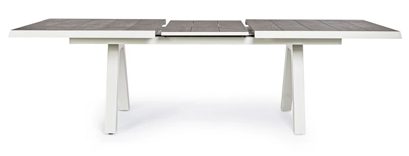 Tavolo allungabile "Krion" con struttura in alluminio Pelican , piano in ceramica per esterno