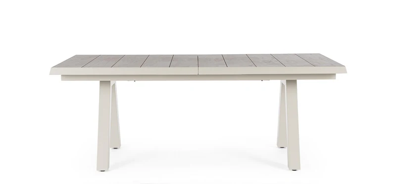 Tavolo allungabile "Krion" con struttura in alluminio Pelican , piano in ceramica per esterno