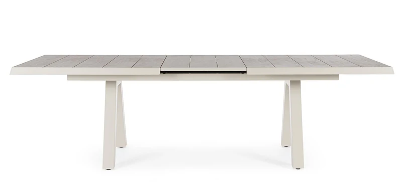 Tavolo allungabile "Krion" con struttura in alluminio Pelican , piano in ceramica per esterno