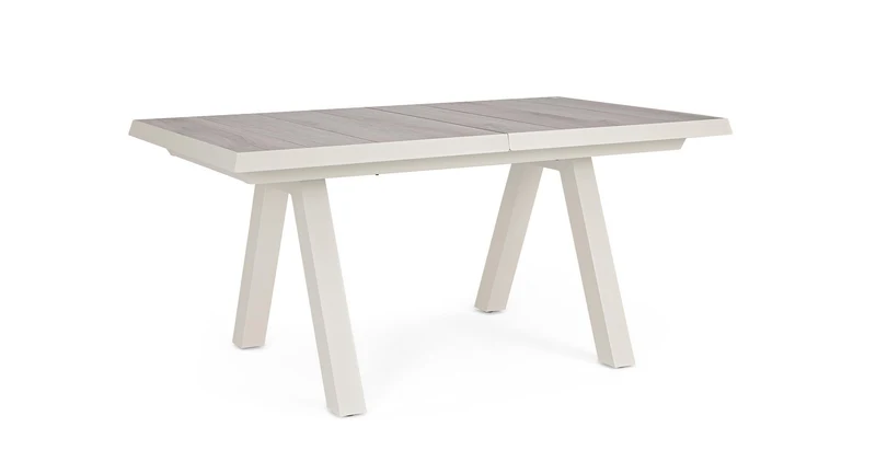 Tavolo allungabile "Krion" con struttura in alluminio Pelican , piano in ceramica per esterno