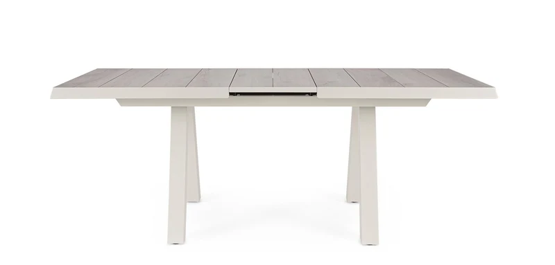 Tavolo allungabile "Krion" con struttura in alluminio Pelican , piano in ceramica per esterno