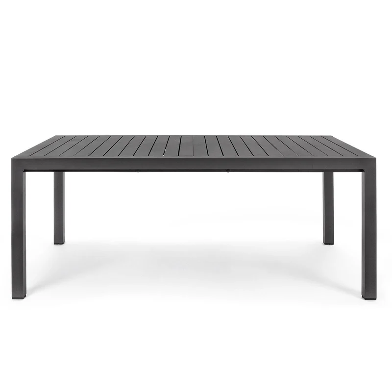 Tavolo allungabile "Atlantic" in alluminio Antracite dogato da esterno per giardino e veranda 180/270 cm