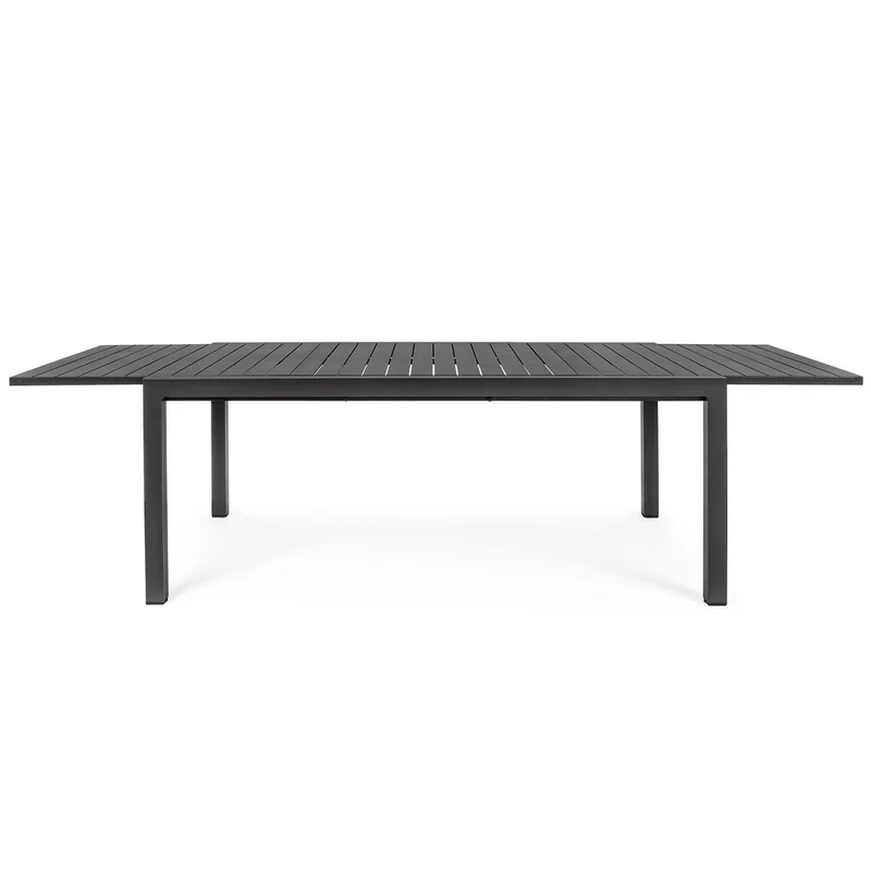 Tavolo allungabile "Atlantic" in alluminio Antracite dogato da esterno per giardino e veranda 180/270 cm
