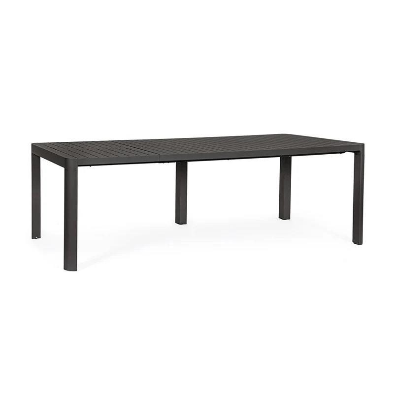 Tavolo allungabile "Kiplin" struttura in alluminio Antracite 200/260/320 cm da esterno