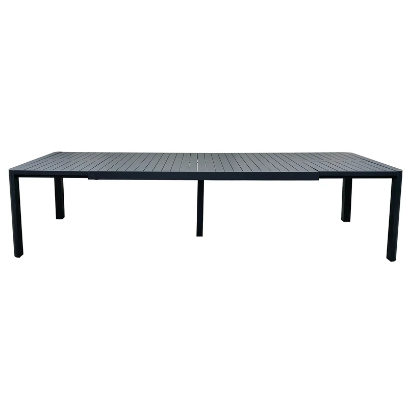 Tavolo allungabile "Kiplin" struttura in alluminio Antracite 200/260/320 cm da esterno