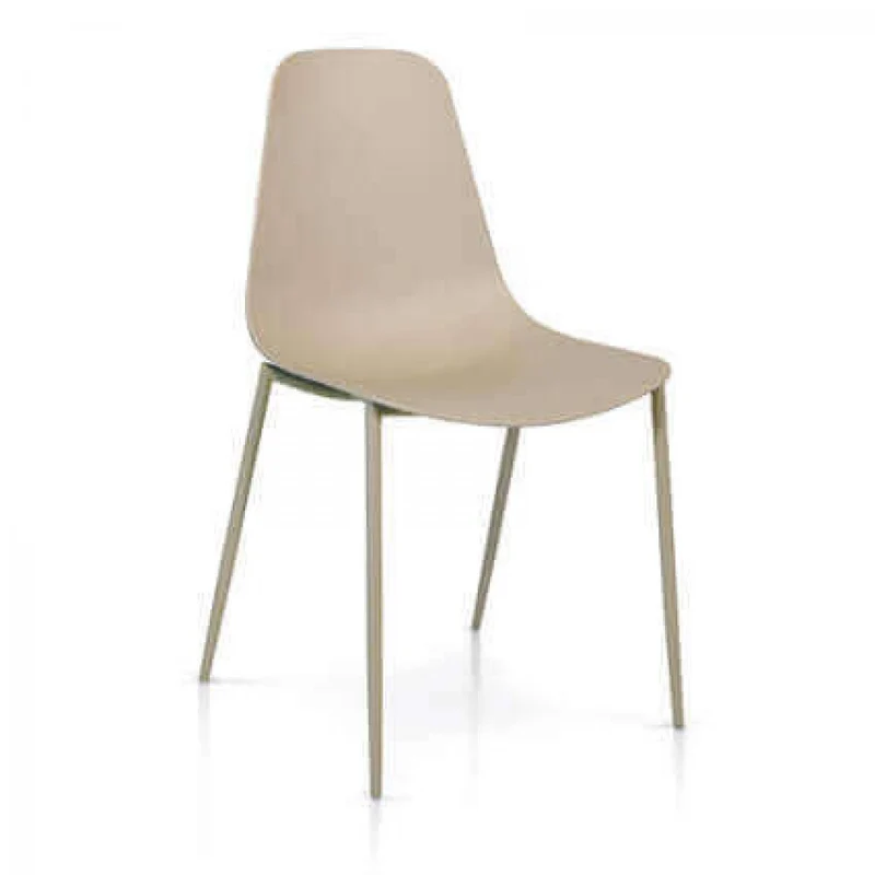 Sedia 992 Beige Scuro in Polimero Monoscocca