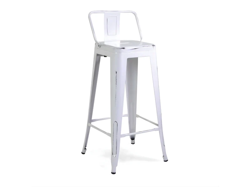 Sgabello Ferro New Bristol con Schienale