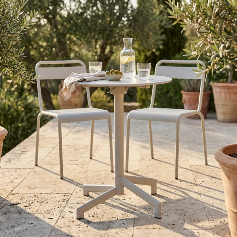 Tavolo da Giardino Vega in Acciaio Premium