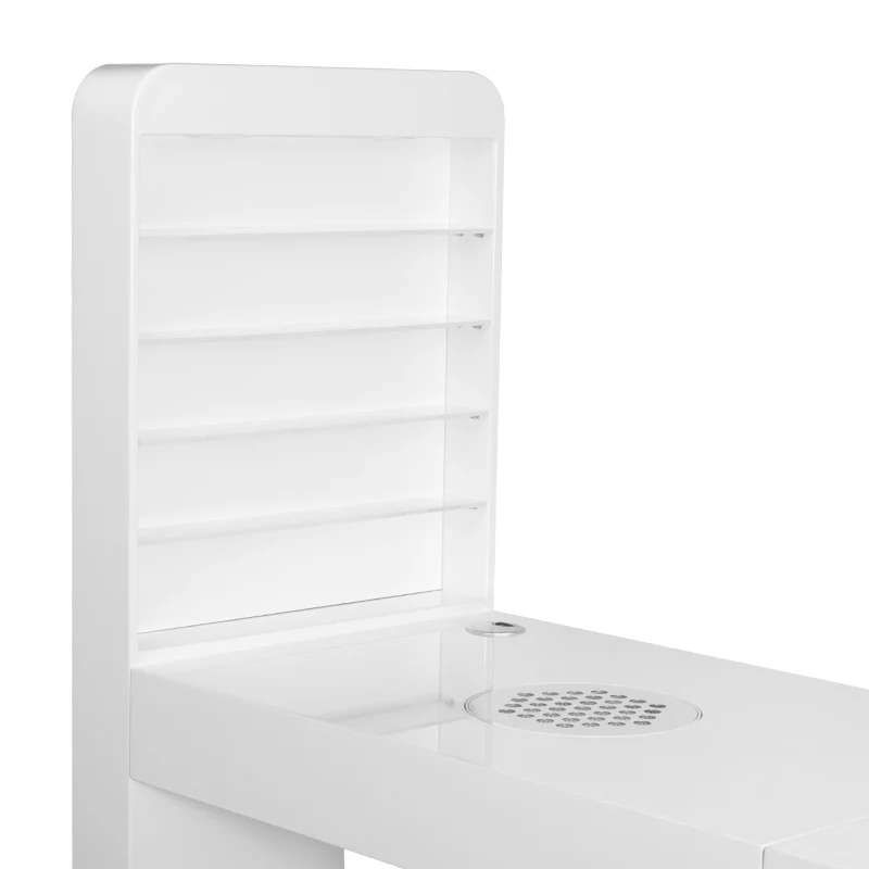 Tavolo manicure con espositore e aspiratore | Mod. DESK 310 (Cassettiera a Destra)