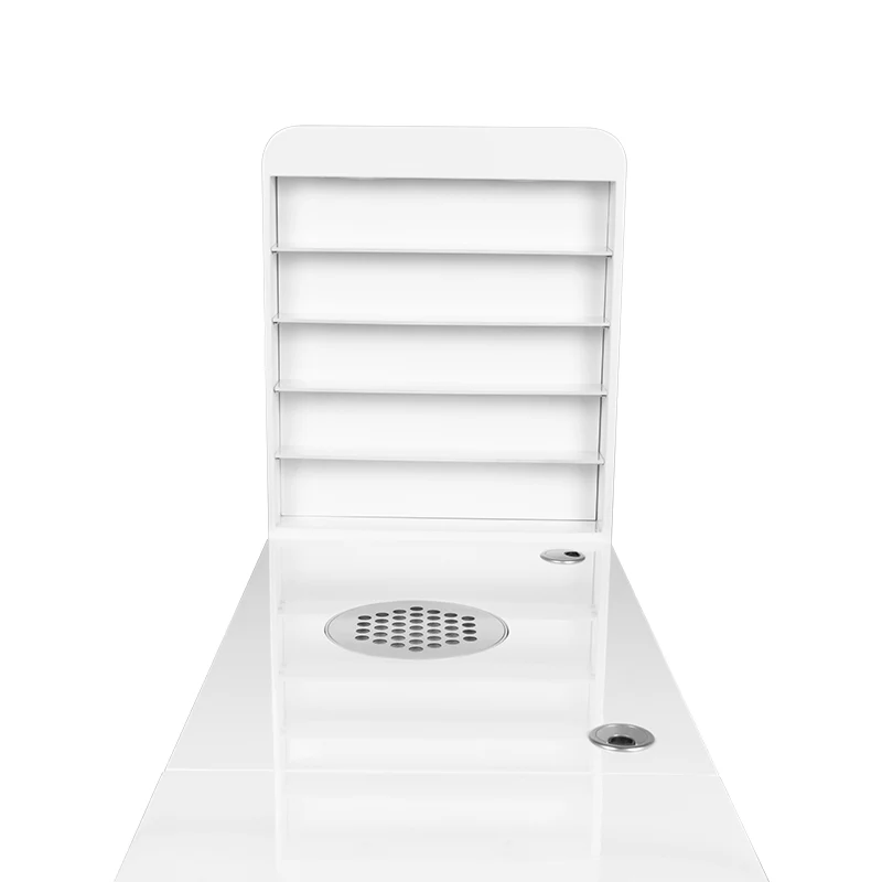 Tavolo manicure con espositore e aspiratore | Mod. DESK 310 (Cassettiera a Destra)