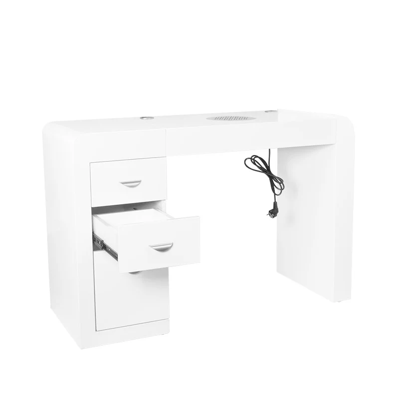 Tavolo per manicure con aspiratore a turbina | Mod. DESK 312 (Cassettiera a Sinistra)