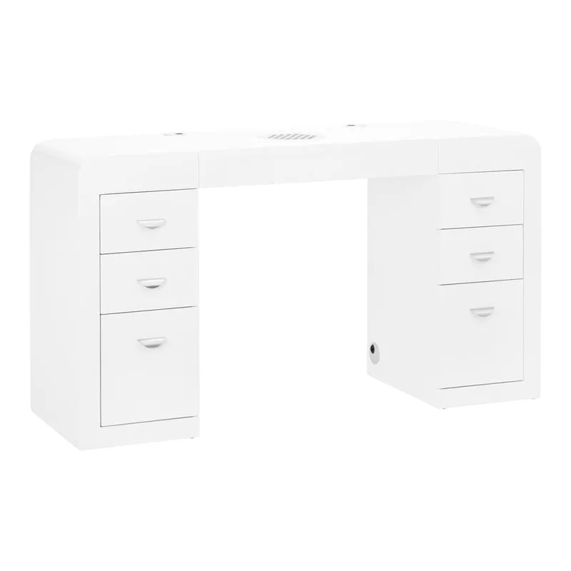 Tavolo per manicure con aspiratore a turbina | Mod. DESK 314 (Bianco)