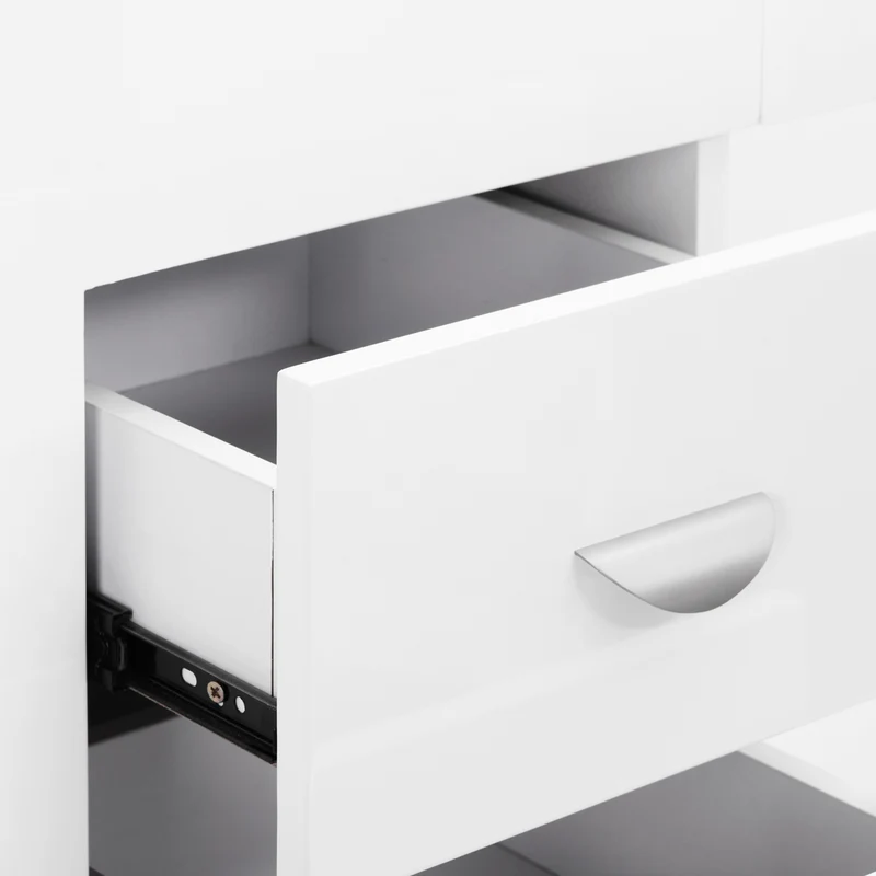 Tavolo per manicure con aspiratore a turbina | Mod. DESK 314 (Bianco)