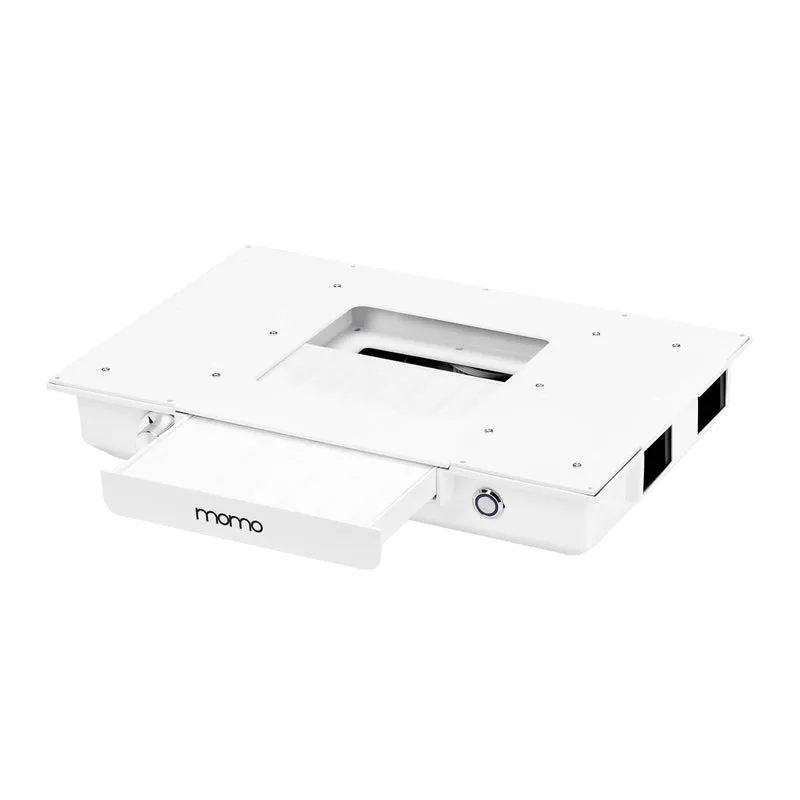 Tavolo per Manicure Momo 05-SL con Aspiratore Momo J02 (bianco/argento)