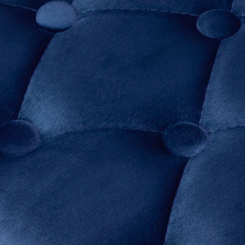 Poltroncina in velluto con ruote | 4Rico QS-OF213G (navy blue)