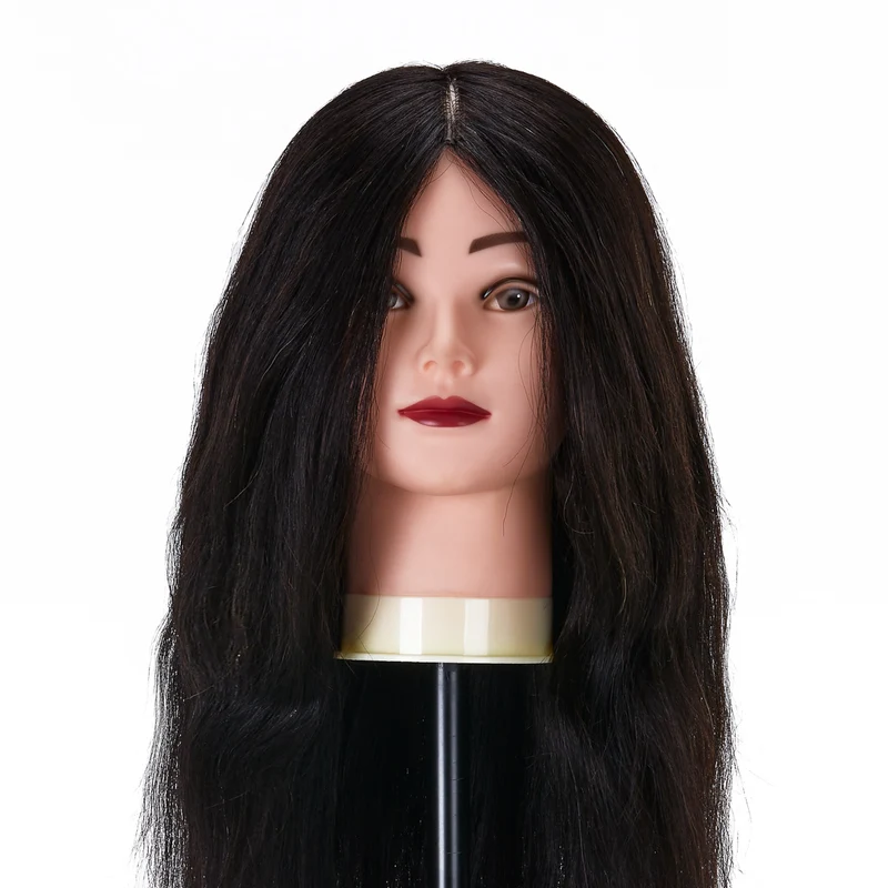 Testina di Pratica per parrucchiere - Capelli veri | Gabbiano WZ1 lunghezza 20"