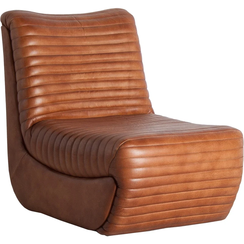 Poltrona vintage pelle e ferro