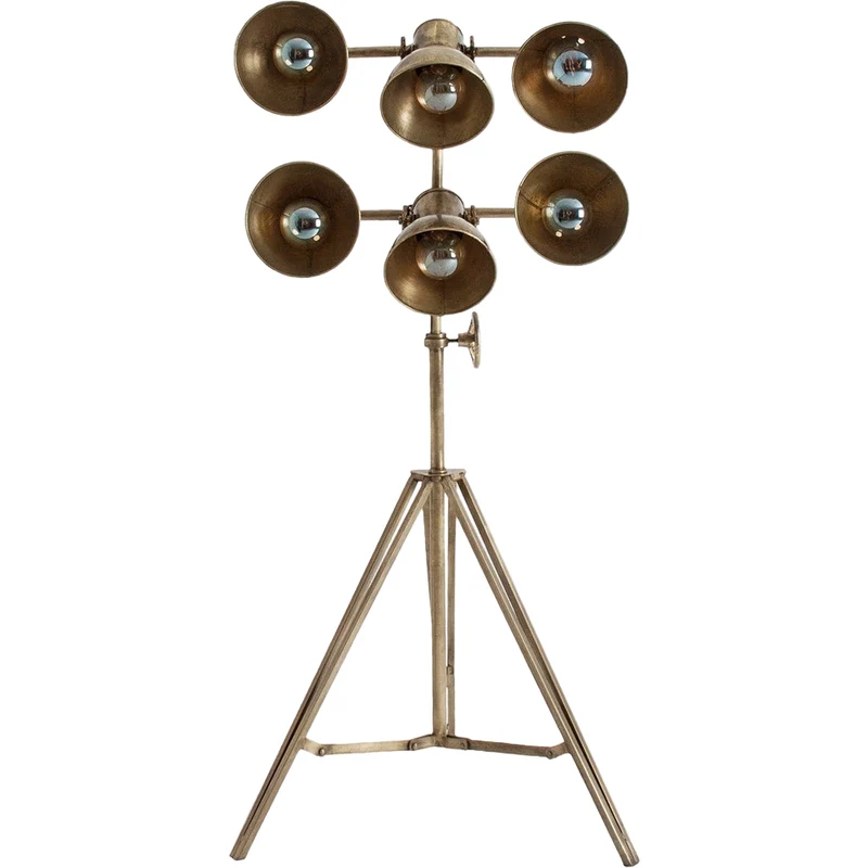 Piantana vintage industrial 6 luci