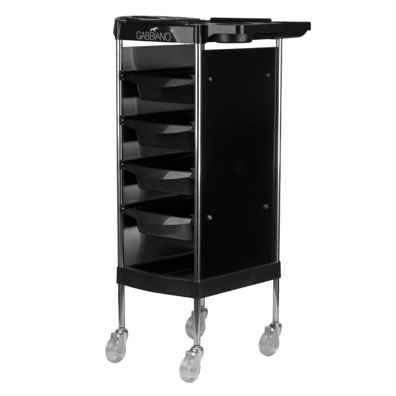 Carrello per parrucchiere Gabbiano FX11-B (nero)