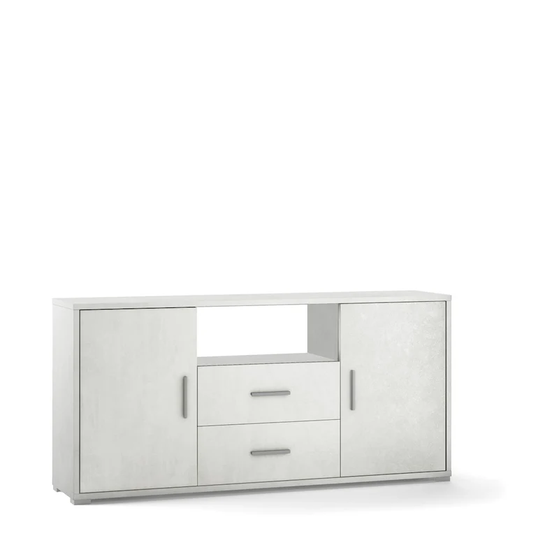 Mobile soggiorno a due ante e due cassetti - 84 x 174 x 41 cm