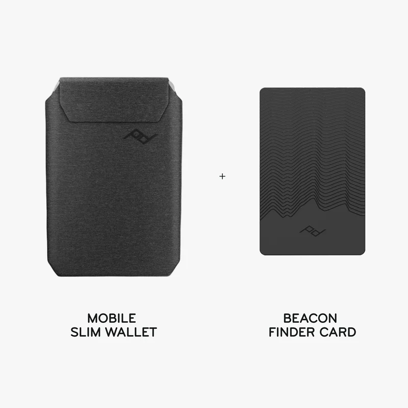 Mobile Slim Wallet + Bundle 1 | Charcoal | Fabric