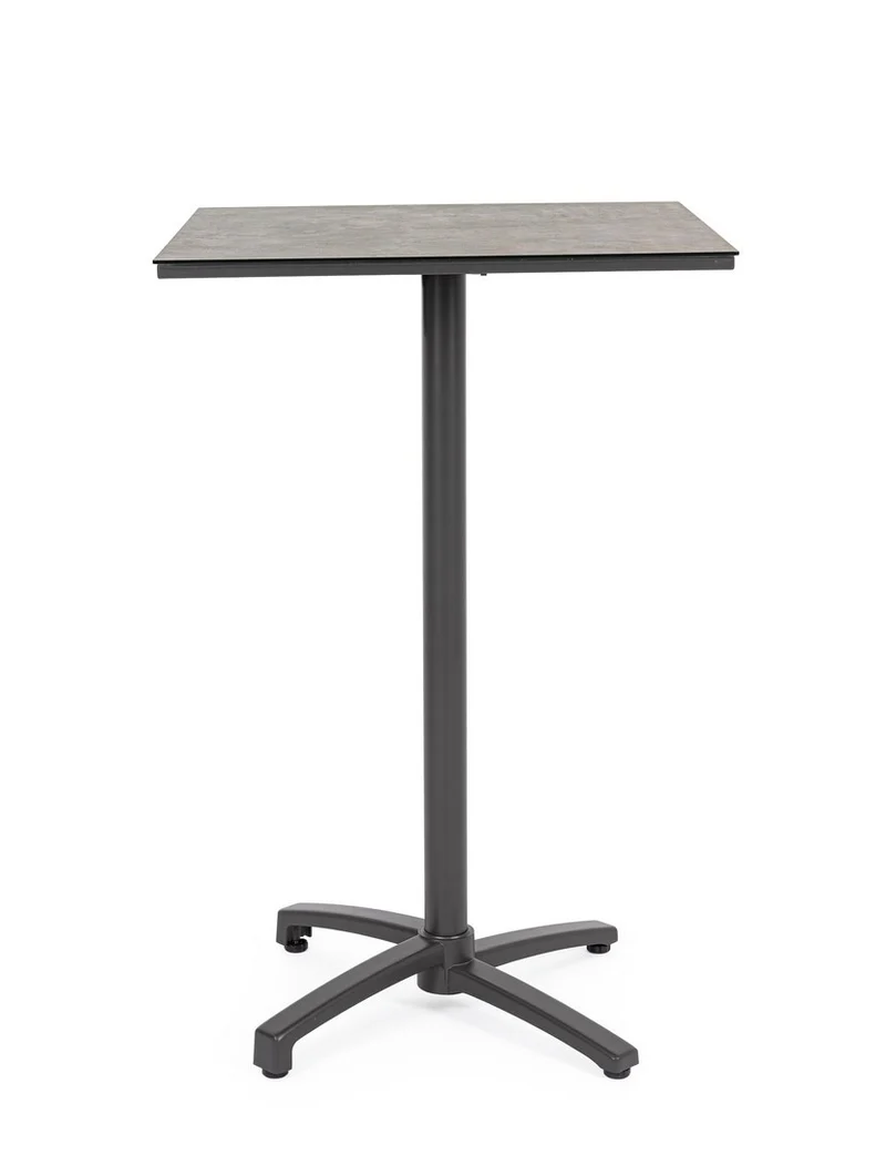 Tavolo "Claret" con struttura in alluminio, piano in hpl, per arredo interno ed esterno