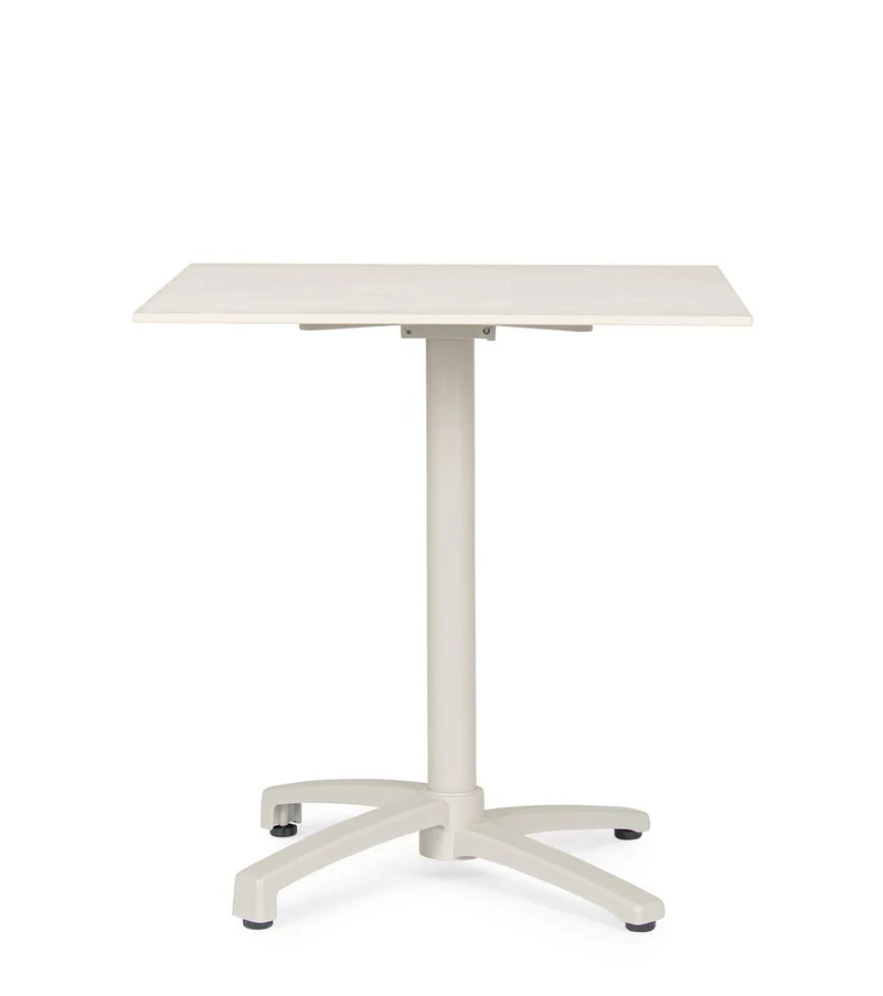 Tavolo "Claret" con struttura in alluminio, piano in hpl, per arredo interno ed esterno