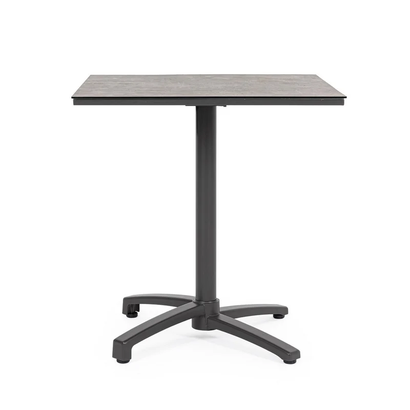 Tavolo "Claret" con struttura in alluminio, piano in hpl, per arredo interno ed esterno