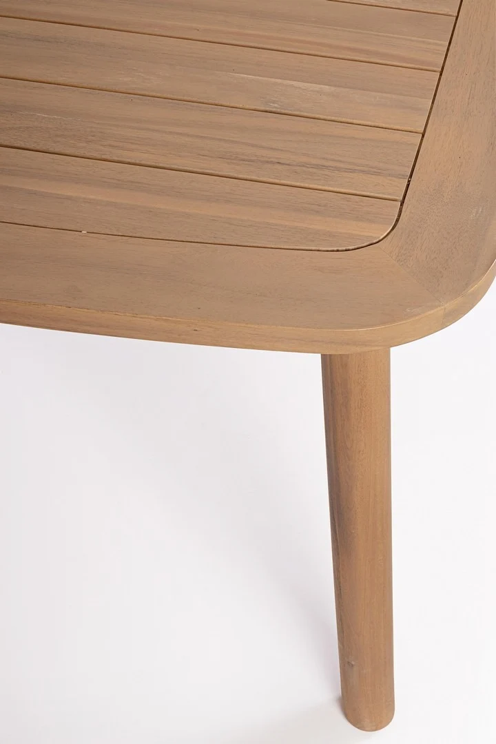 Tavolo "Pablo" con struttura in legno di acacia effetto teak, per arredo interno ed esterno