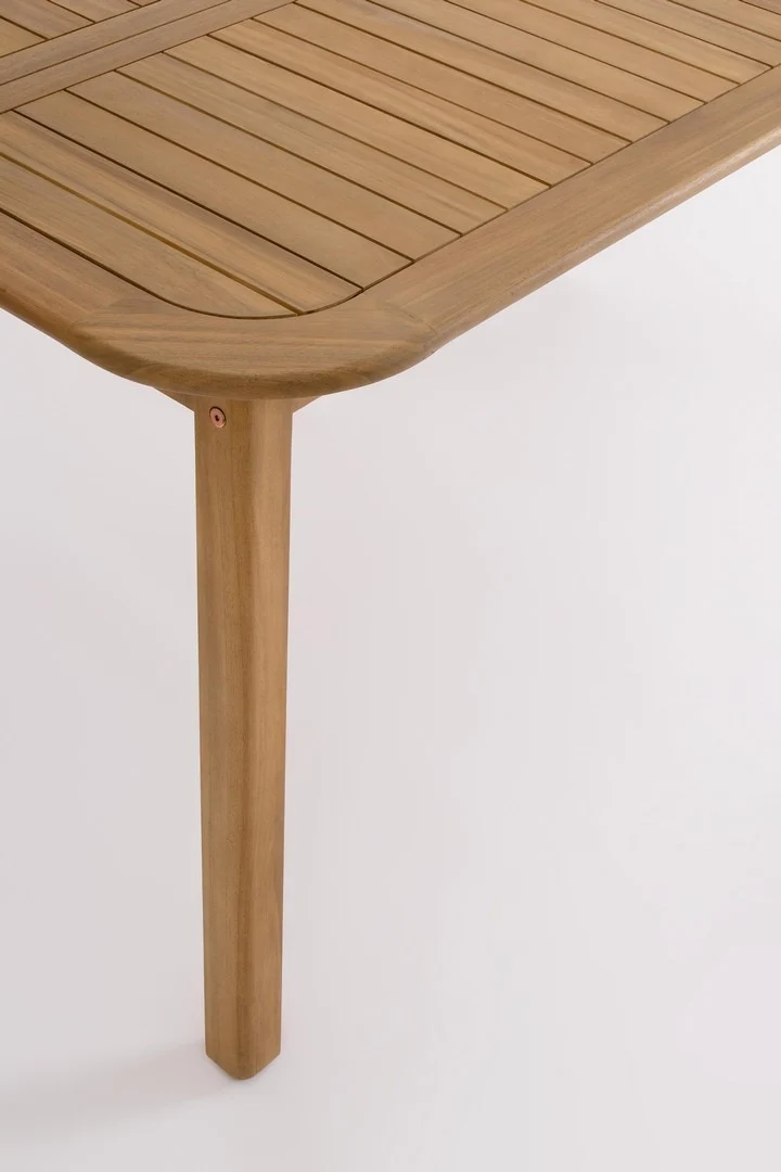 Tavolo "Danubio" in legno di acacia effetto teak, per arredo interno ed esterno