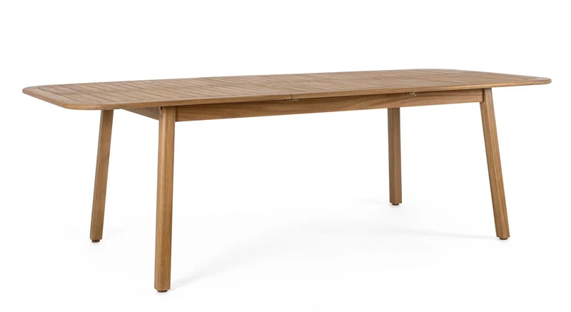 Tavolo "Danubio" in legno di acacia effetto teak, per arredo interno ed esterno
