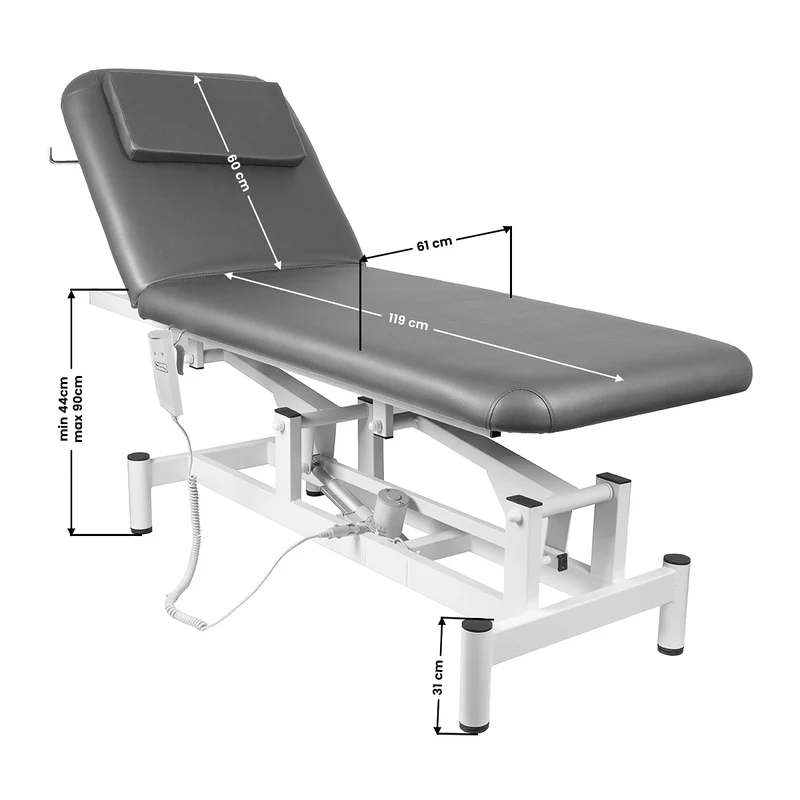 Lettino Elettrico per Estetica, Massaggi o Fisioterapia | mod. 079 (grigio)