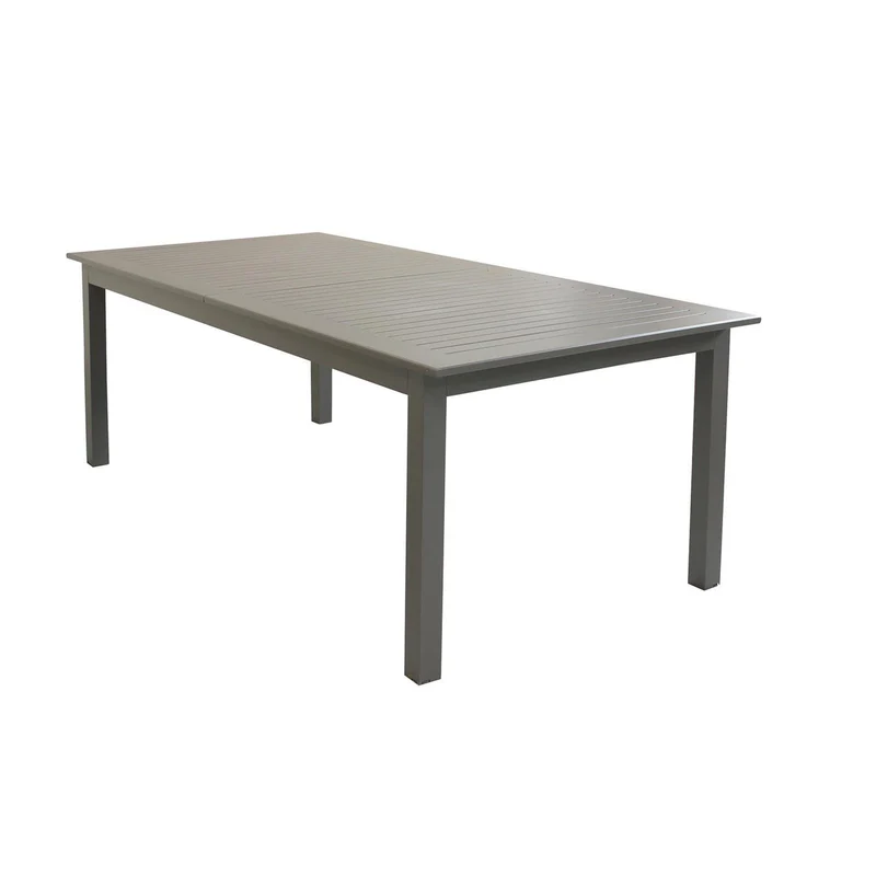 Tavolo allungabile "Ibiza" Toupè in alluminio dogato da esterno per giardino e veranda 220/280 x 100 cm