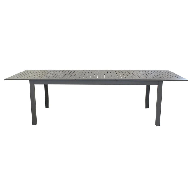 Tavolo allungabile "Ibiza" Toupè in alluminio dogato da esterno per giardino e veranda 220/280 x 100 cm