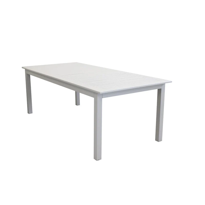 Tavolo allungabile "Ibiza" in alluminio Tortora da esterno per giardino e veranda 220/280 x 100 cm