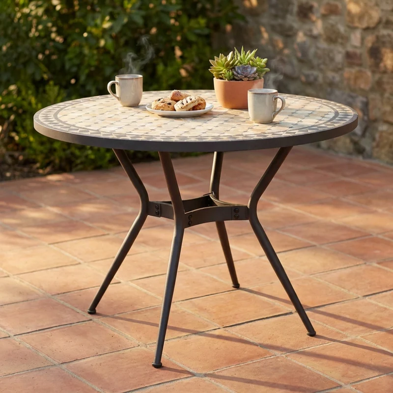 Tavolo da Giardino Dionisio in Ceramica
