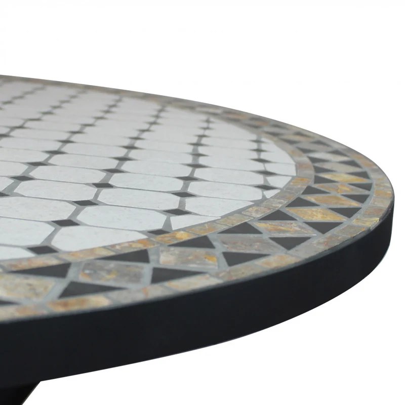 Tavolo da Giardino Prometeo con Top in Ceramica a Mosaico