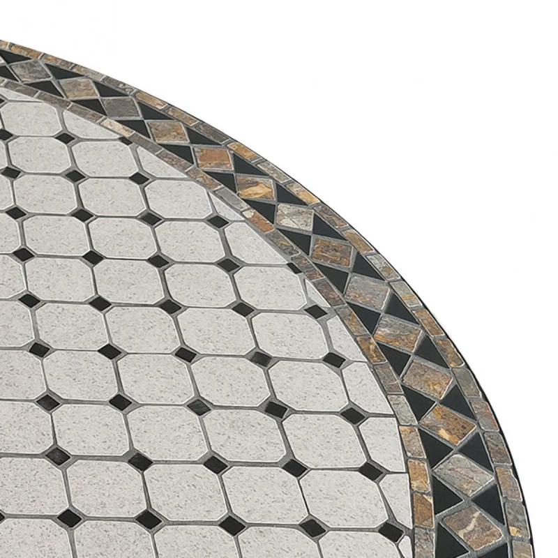 Tavolo da Giardino Prometeo con Top in Ceramica a Mosaico