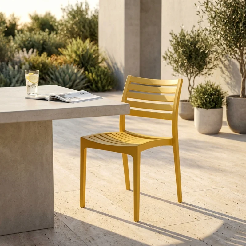 Sedia Eveline in Polimero Premium Giallo