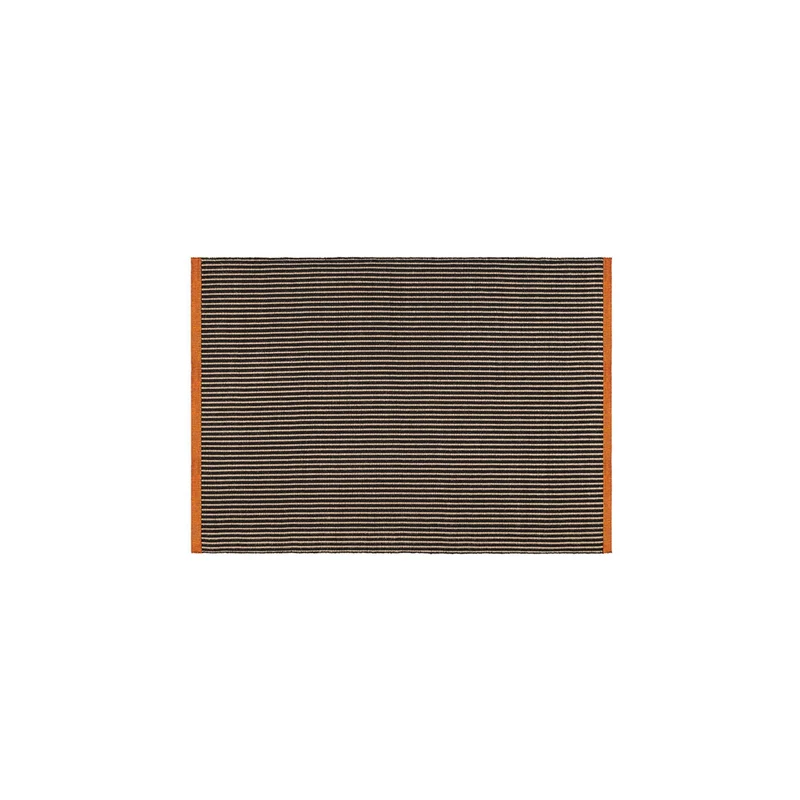 Line Rug Black
