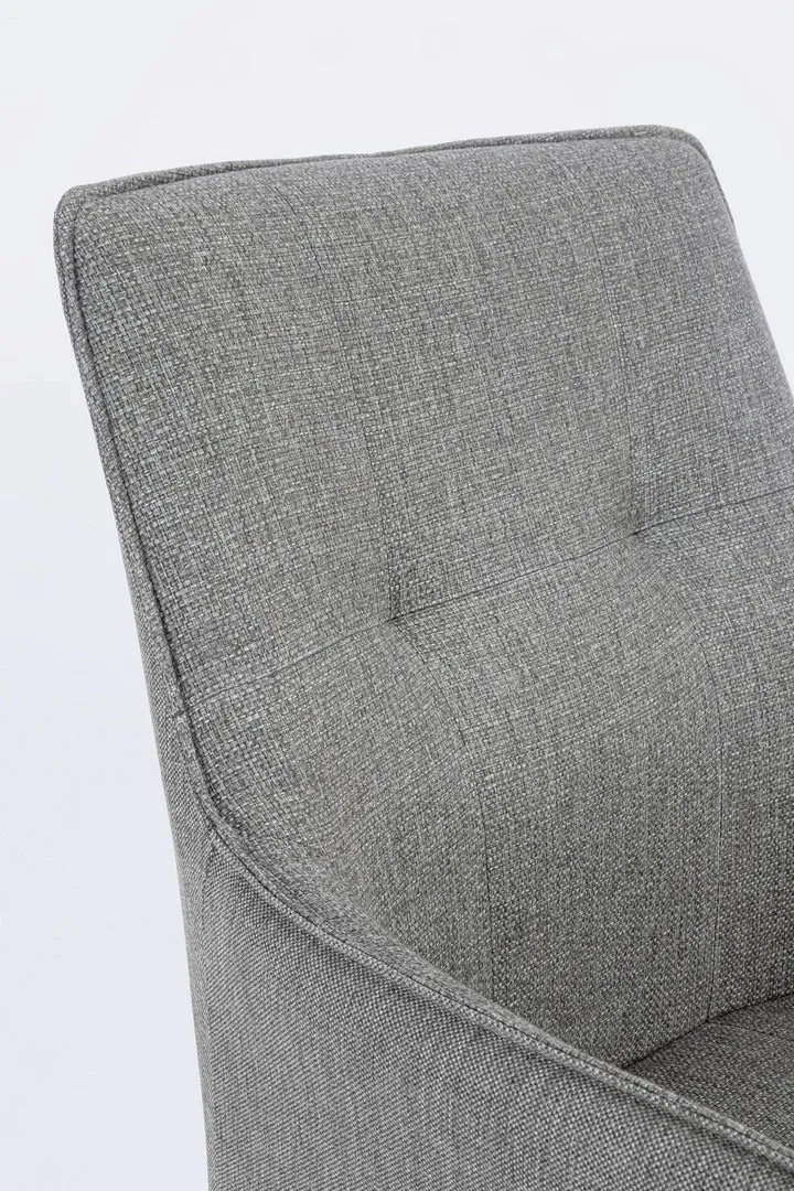 Sedia "Skagen" girevole, struttura in alluminio, con tessuto idrorepellente, per interni ed esterni
