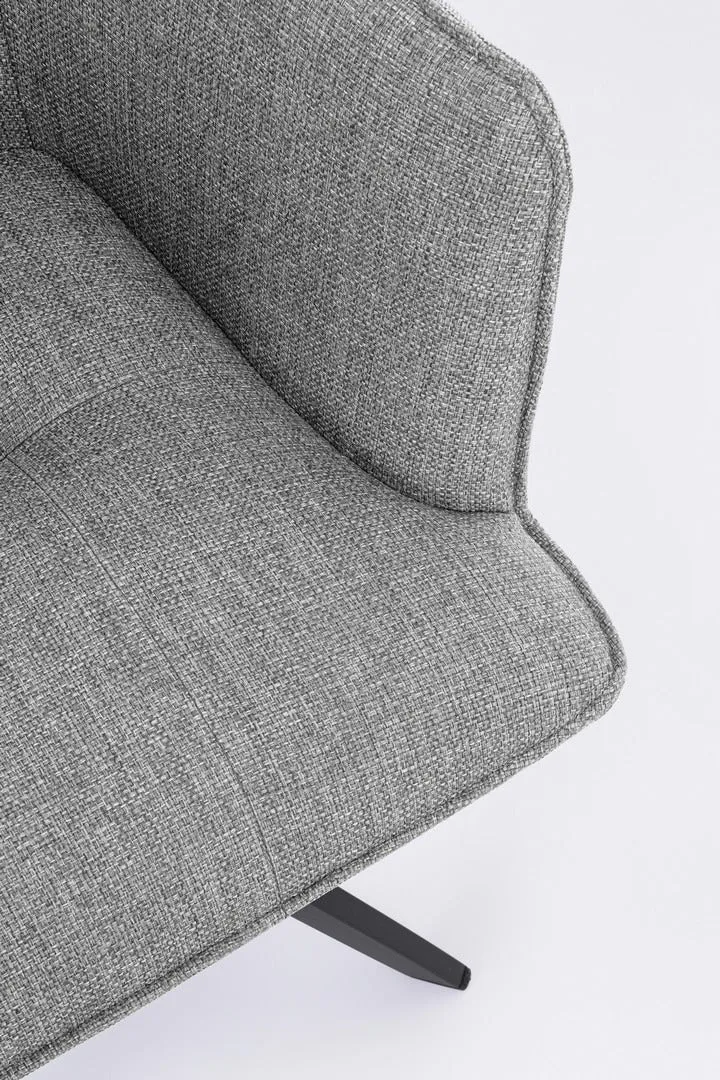 Sedia "Skagen" girevole, struttura in alluminio, con tessuto idrorepellente, per interni ed esterni