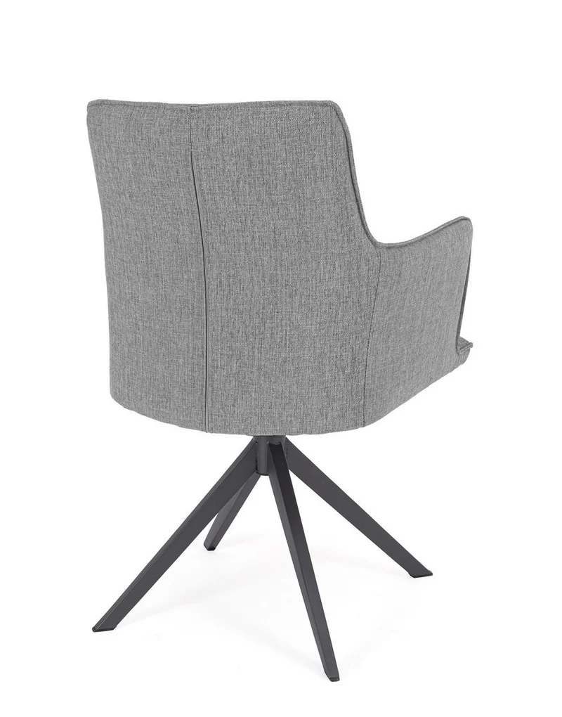 Sedia "Skagen" girevole, struttura in alluminio, con tessuto idrorepellente, per interni ed esterni
