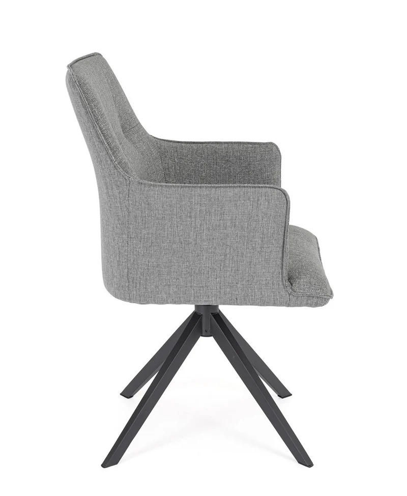 Sedia "Skagen" girevole, struttura in alluminio, con tessuto idrorepellente, per interni ed esterni