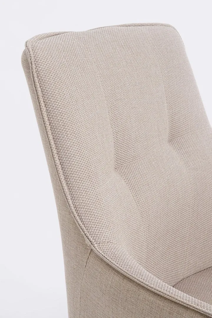 Sedia "Skagen" girevole, struttura in alluminio, con tessuto idrorepellente, per interni ed esterni