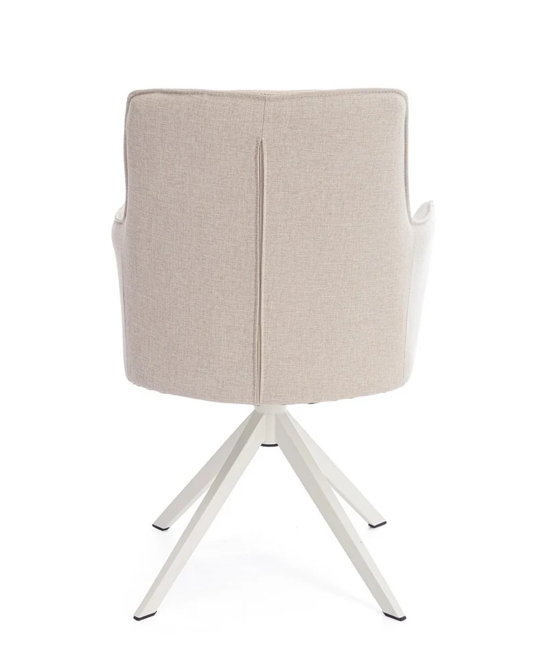 Sedia "Skagen" girevole, struttura in alluminio, con tessuto idrorepellente, per interni ed esterni